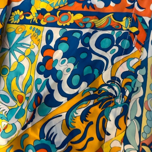 Robert Graham Gabriela Mosaic Tile Printed Shirt  (T3) - Picture 6 of 10